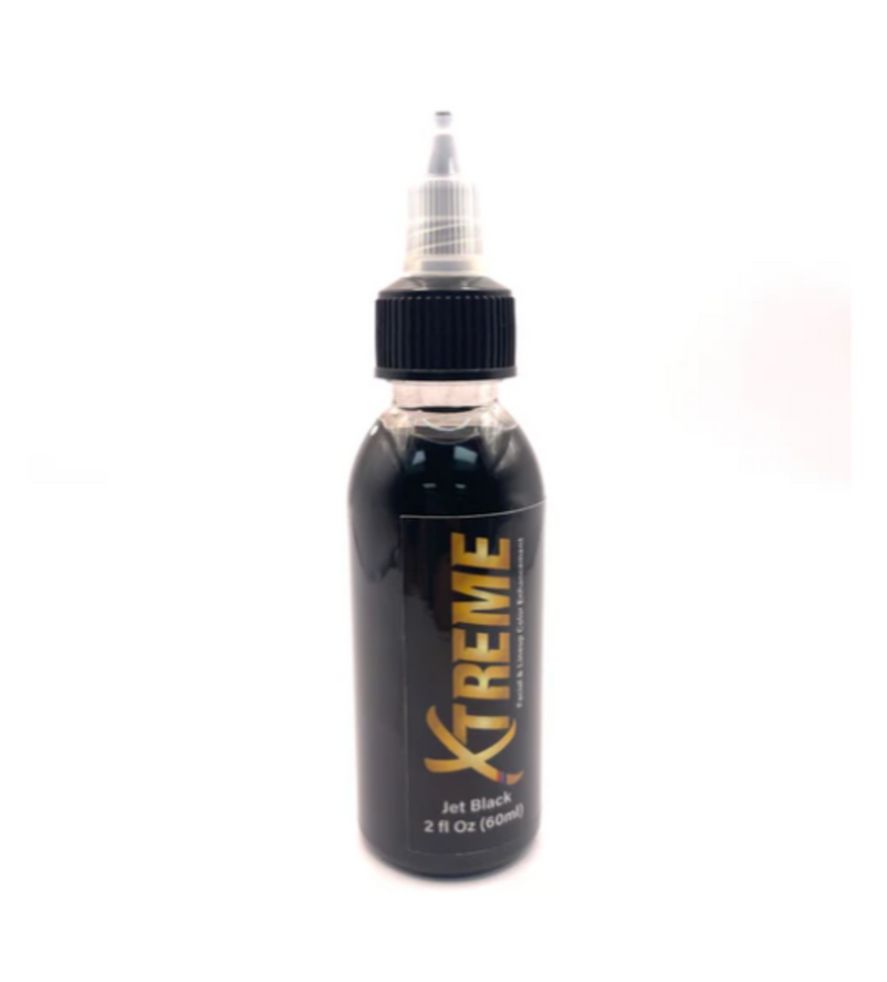 XTREME facial & lineup color enhancement jet black semi color 2fl oz (60ml) for barber, stylist, home use