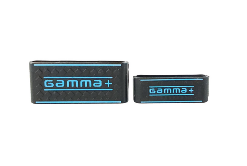 Gamma+ Professional Barber Hair Clipper and Trimmer Grip Band set of 2 – Black|Blue