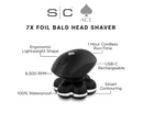 STYLECRAFT S/C ACE BALD HEAD SHAVER – PROFESSIONAL 7X FOIL BALD HEAD CORDLESS SHAVER WITH SUPERCHARGED MOTOR – SC804B