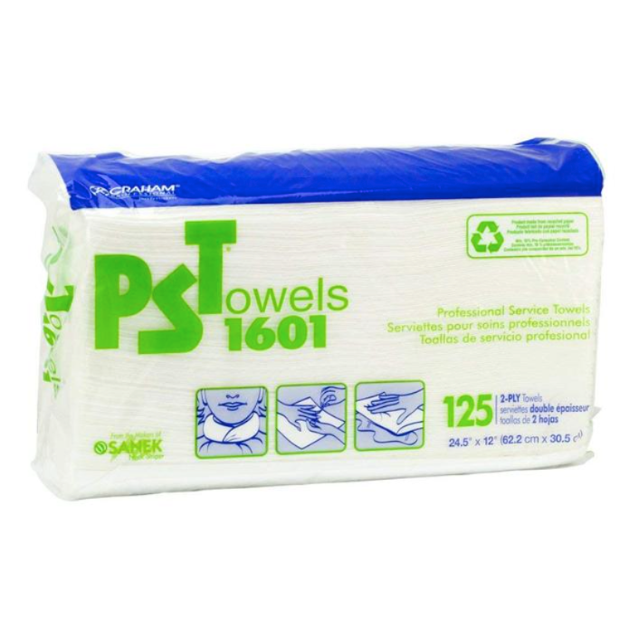 Graham PST Towels 1601 white smooth finish – 125 2 Ply Towels