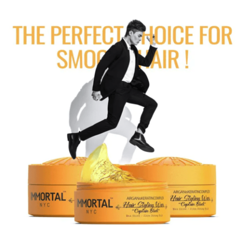 Immortal NYC Argan & Keratin ”Captain Black” Hair Styling Wax