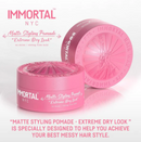 Immortal NYC ”Extreme Dry Look” Matte Styling Pomade – Pink