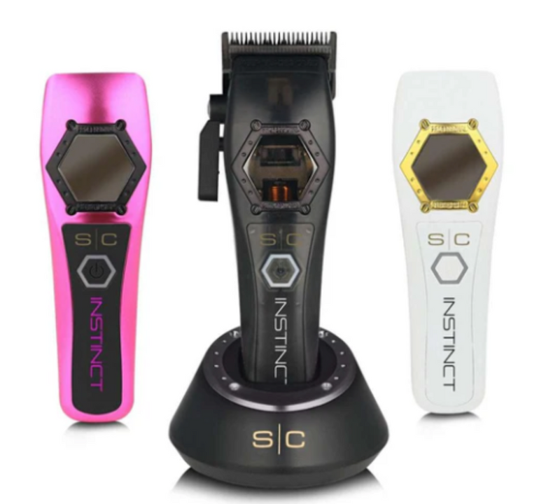 StyleCraft S|C 3PC Combo By PBCS Instinct Metal Edition Vector Motor Cordless Clipper, Trimmer & Shaver – With Torque Control