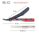 SC X DELUXE CAMO LINE STRAIGHT EDGE RAZOR TOOL (BLADE NOT INCLUDED) – SCDL804R