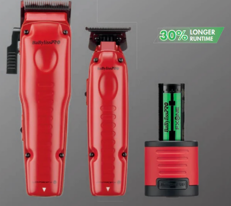 Babylisspro FXONE LO-PRO Clipper Trimmer Combo Set Matte Red (FX12