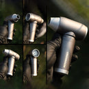 CROSSGUN - Miniaspirador eléctrico inalámbrico con potente chorro de aire turbo, color negro, con accesorio de aspiradora integrado 