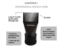 Gamma+ Professional Hair Dryer Nozzle Comb Attachment GPNOZB