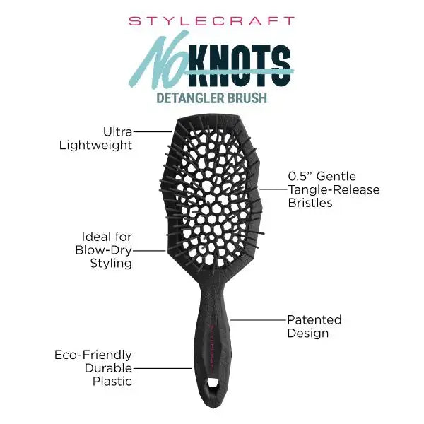 STYLECRAFT S/C NO KNOTS DETANGLER BRUSH – SCDBRUSHB