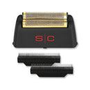 StyleCraft REPLACEMENT GOLD TITANIUM FOIL HEAD AND CUTTER SET COMPATIBLE WITH REBEL SHAVER SC555G