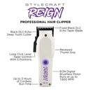 StyleCraft Reign Digital Brushless Motor Cordless Clipper – SC620W