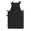 Knife & Flag Non-Porous Barber apron [Black].