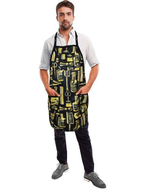 Betty Dain Vintage Barber Apron Black/Gold