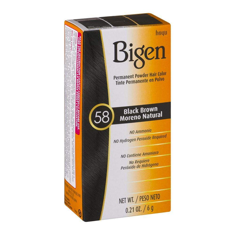 Bigen Permanent Powder Hair Color 58 Black brown