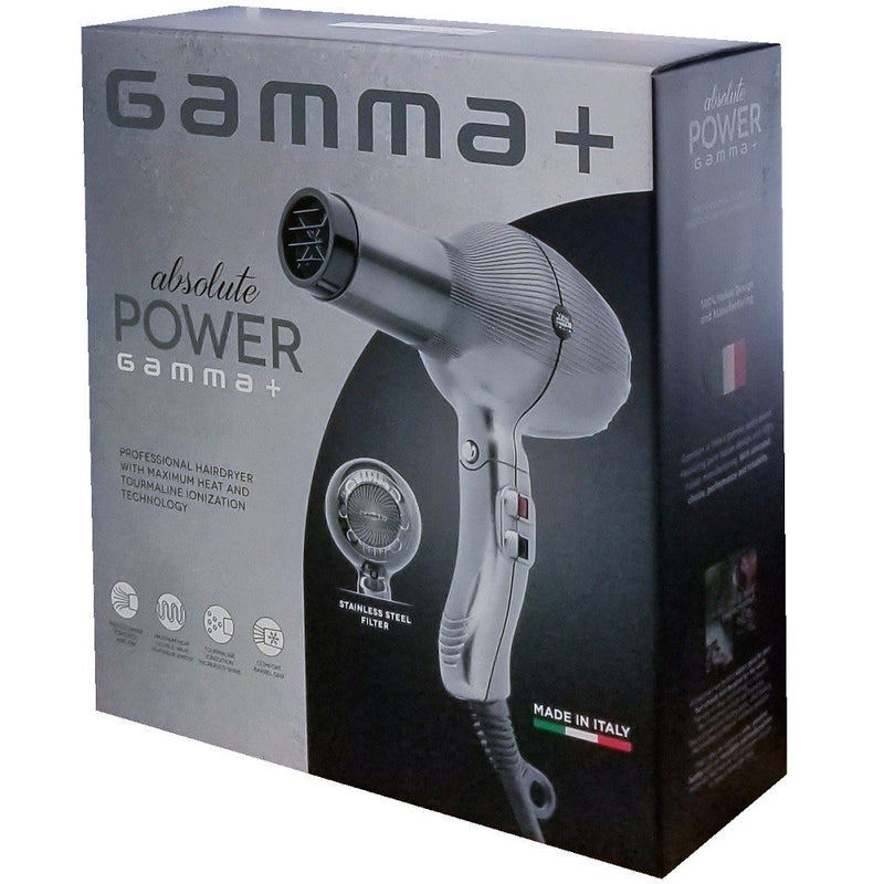 GAMMA + Italia ABSOLUTE POWER DRYER SILVER