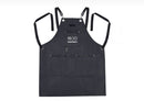 DELANTAL DE BARBERO GAMMA+ X STYLECRAFT - Todo en negro liso