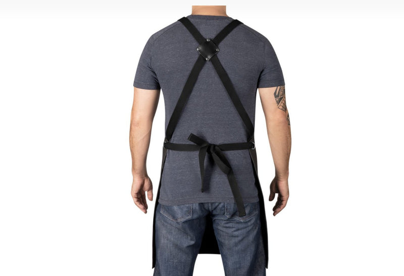 GAMMA+ X STYLECRAFT BARBER APRON - all Solid Black