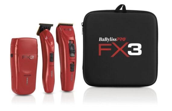 Babylisspro Red FX3 Collection Clipper, Trimmer, Shaver - comes with a travel case