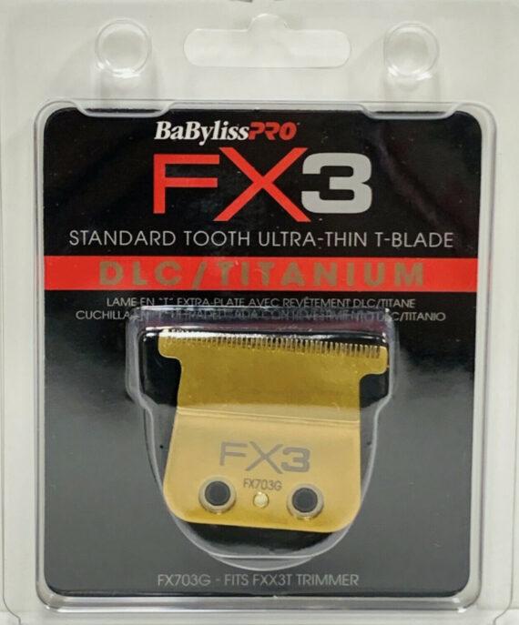 BaBylissPRO Fx3 Trimmer DLC Titanium Ultra-Thin Zero Gap Replacement Blade FX703G