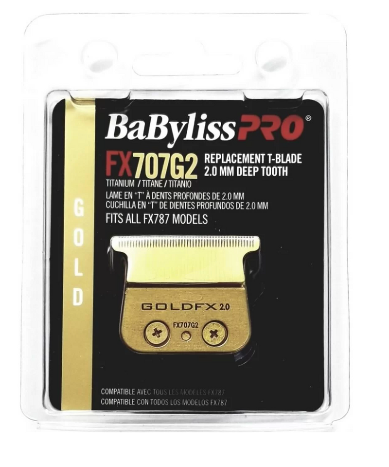 BabylissPRO Gold FX Titanium Trimmer Blade - Deep Tooth FX707G2