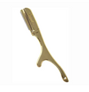 Portamaquinilla de afeitar Vincent Weasel VT400 dorado - para diestros