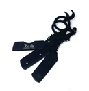 Portamaquinilla de afeitar con inserto para dedos Kashi, color negro