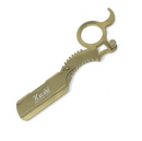 Portamaquinilla de afeitar con inserto para dedos Kashi dorado