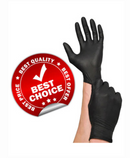 Guantes de nitrilo negros GripStrong, 100 unidades 