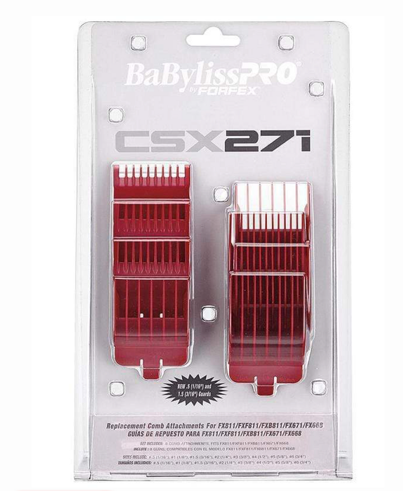 BaBylissPro By Forfex Attachment Comb guards 8 Pack CSx271