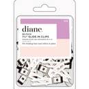 Clips deslizantes Diane de 1-3/4″ plateados – Paquete de 80 n.º D19
