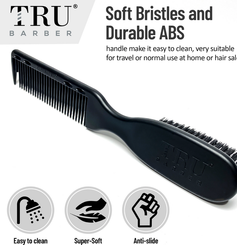 Trubarber Pro fading Brush – 2in1 brush/comb