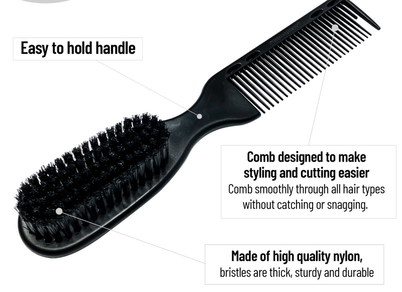 Trubarber Pro fading Brush – 2in1 brush/comb