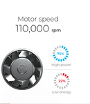 Secador de pelo con tecnología iónica Gamma+ Xcell, color negro