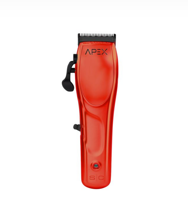 StyleCraft S|C Apex Super Torque Rotary Motor Cordless Metal Clipper – Red