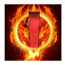 Cortadora de pelo inalámbrica con motor rotatorio de par supertorsionado StyleCraft S|C Apex, color rojo