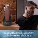 Cortadora de pelo inalámbrica Fast Feed de Oster, color rojo