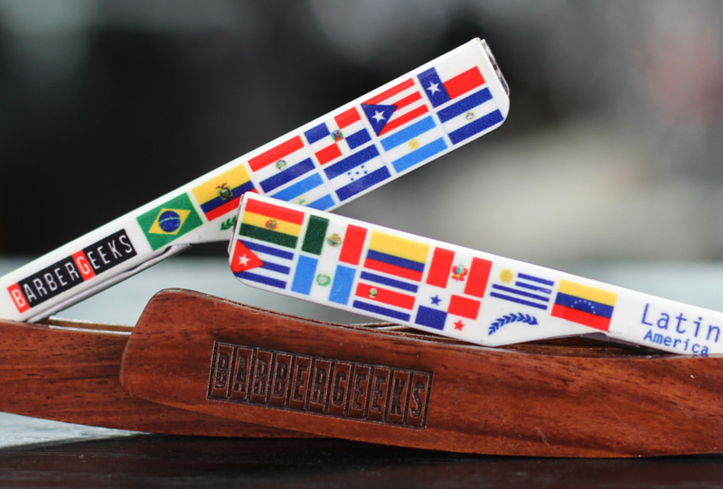 BarberGeeks Razor Holder – Latin America & Wood Handle