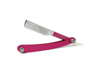 Porta cuchillas BarberGeeks: bonito estuche de metal rosa