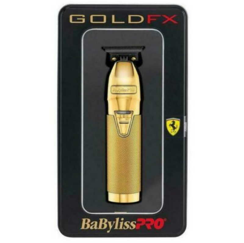 BaBylissPRO GoldFX Skeleton Cordless Trimmer FX787GDB – Original Gold with Deep Tooth Black Blade