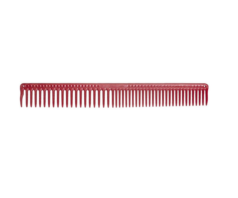 JRL Long Round Tooth Cutting Comb 9″ – J306 red