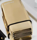 BaBylissPRO GoldFx Collection combo FXHOLPK2GN: el combo clásico para las fiestas con cuchilla DLC negra en la recortadora y lámina negra en la afeitadora