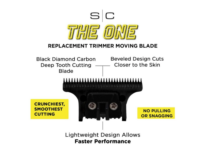 StyleCraft S|C The One Moving Black Diamond Carbon DLC Deep Tooth Trimmer Blade SC532B