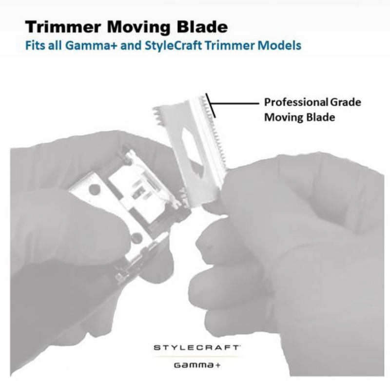 StyleCraft S|C The One Moving Black Diamond Carbon DLC Deep Tooth Trimmer Blade SC532B