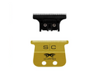 Cuchilla para recortadora de cabello StyleCraft S|C Fixed Gold Titanium X-Pro Wide con DLC de carbono Black Diamond: “El juego de cortadores único” SC527GB