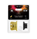 Cuchilla para recortadora de cabello StyleCraft S|C Fixed Gold Titanium X-Pro Wide con DLC de carbono Black Diamond: “El juego de cortadores único” SC527GB