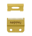 CUCHILLA DE REPUESTO PARA CORTADORA DE PELO FIJO DE TITANIO DORADO Gamma+ CON JUEGO DE CORTADORAS DE DIENTES PROFUNDOS DELGADOS Y MÓVILES DE TITANIO DORADO