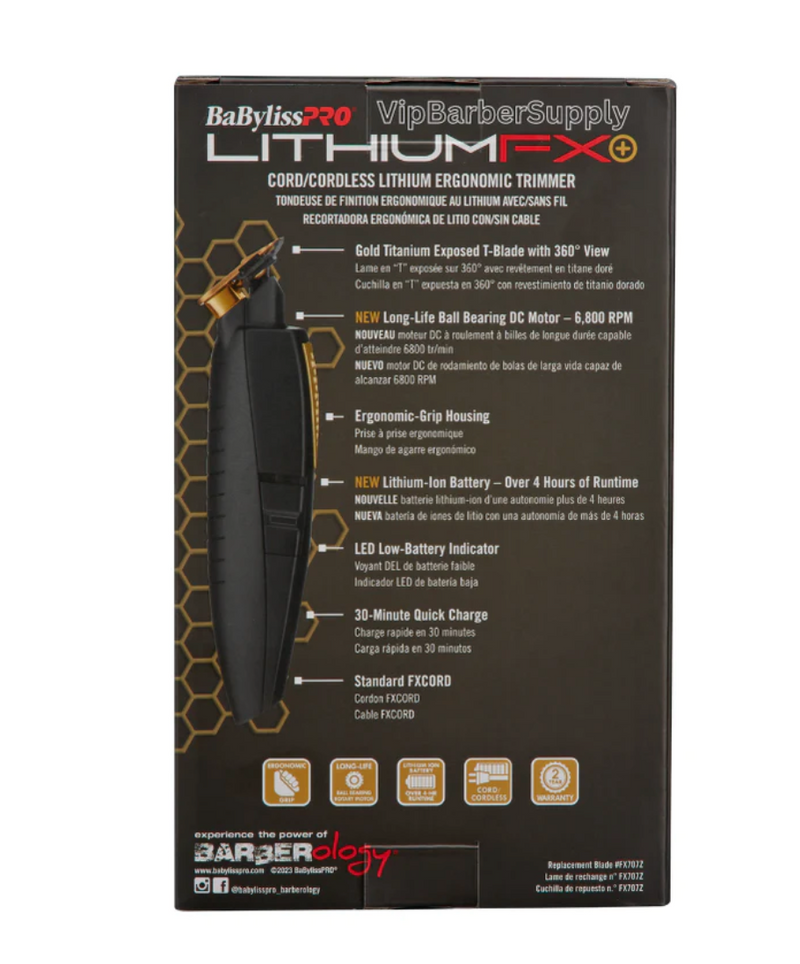 BaBylissPRO LithiumFX+ Cordless Trimmer