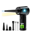 Mini soplador recargable de aire inalámbrico para peluquería, color negro