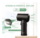 Mini soplador recargable de aire inalámbrico para peluquería, color negro