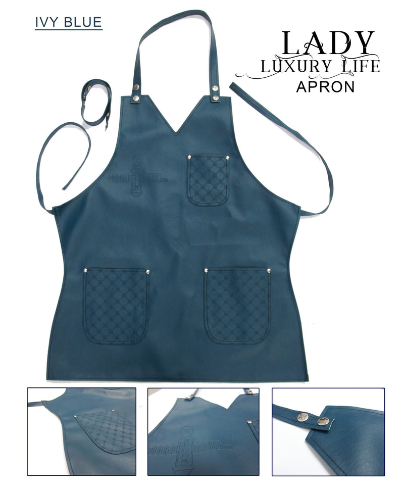 BarberGeeks LUXURY LIFE APRON LADIES EDITION – Blue