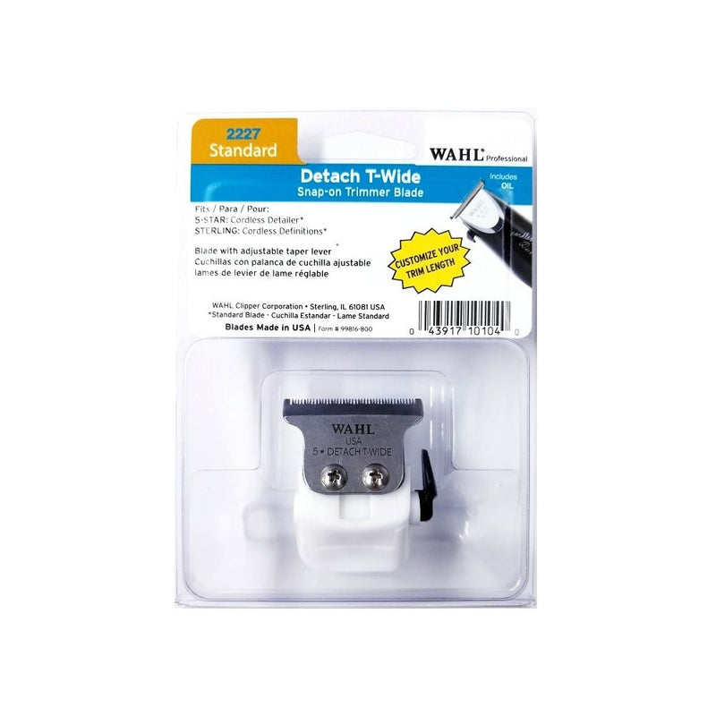 wahl detach T-wide adjustable lever trimmer blade [